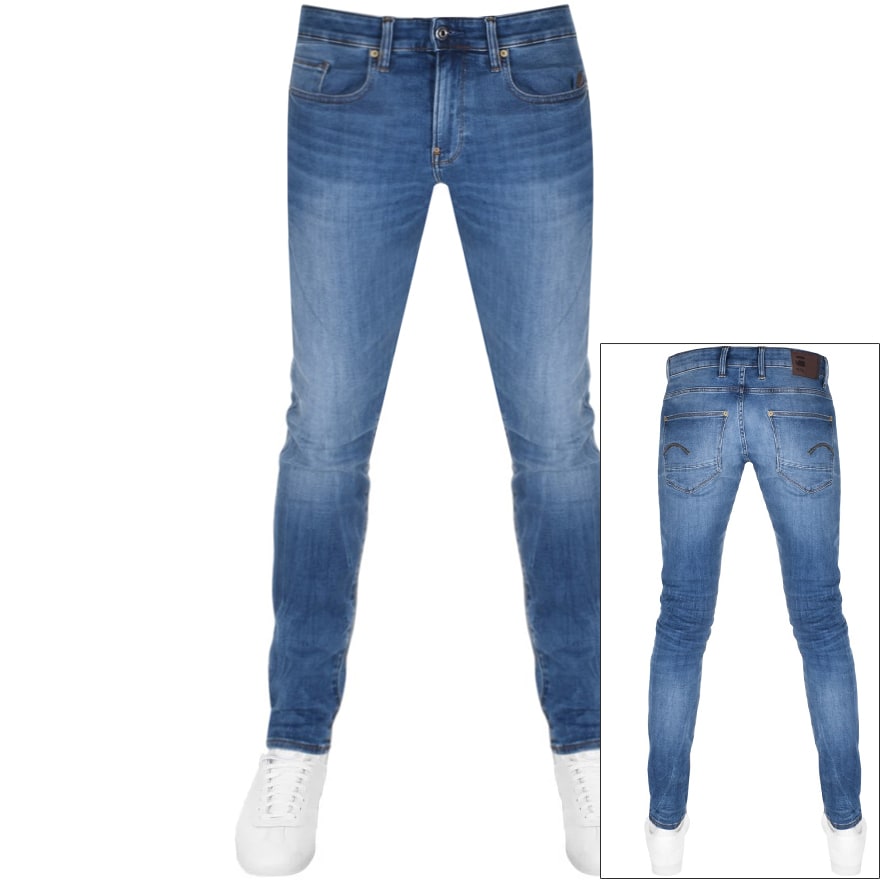 Alternative Image for ProductG Star Raw Revend Skinny Jeans Blue1